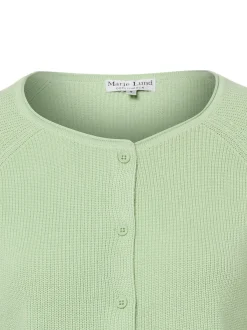 Marie Lund Damen Strickjacke in lind - Ärmel: langarm