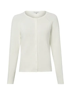 Marie Lund Damen Strickjacke in ecru - Ärmel: langarm