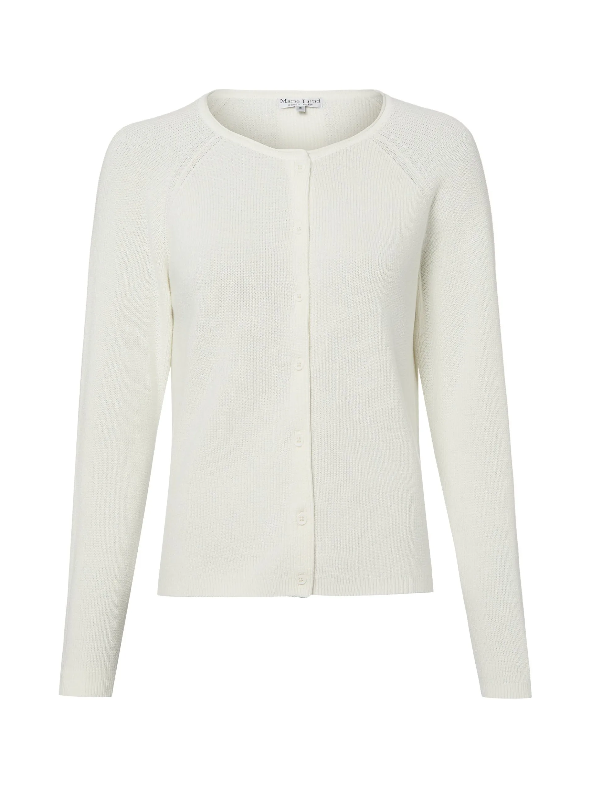 Marie Lund Damen Strickjacke in ecru - Ärmel: langarm