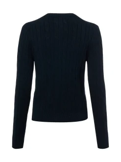 Marie Lund Damen Strickjacke in marine - Ärmel: langarm