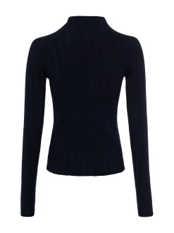 Marie Lund Damen Strick-Langarmshirt in marine