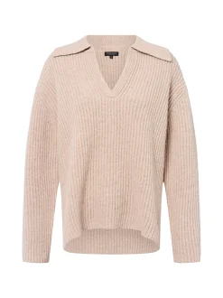 Marie Lund Damen Strickpullover aus Merinowolle in melange