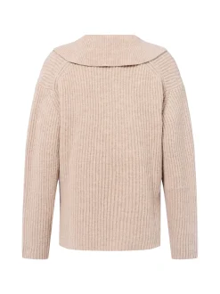 Marie Lund Damen Strickpullover aus Merinowolle in melange