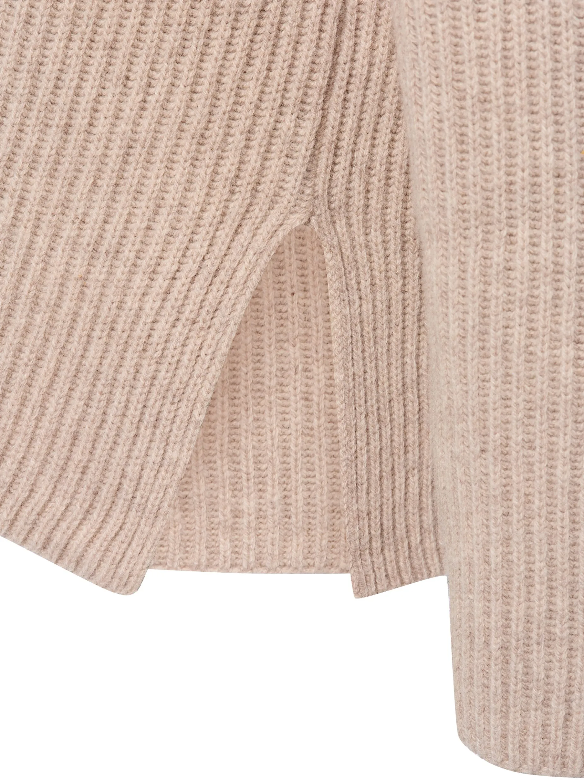 Marie Lund Damen Strickpullover aus Merinowolle in melange