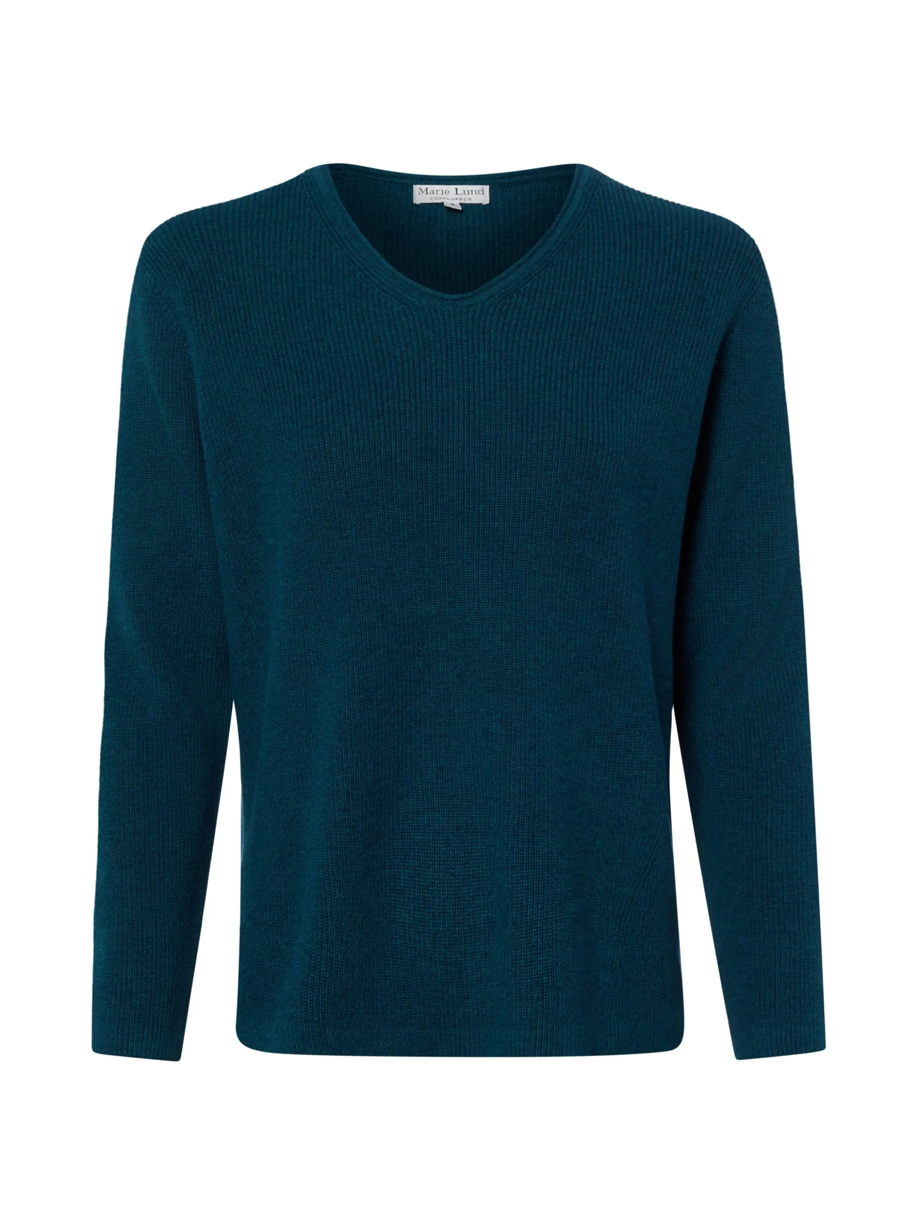 Marie Lund Damen Strickpullover in petrol