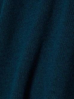 Marie Lund Damen Strickpullover in petrol