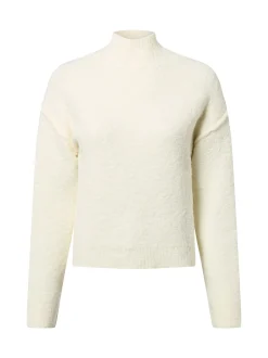 Marie Lund Damen Strickpullover mit Woll-Anteil in ecru