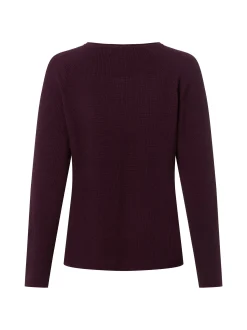 Marie Lund Damen Strickpullover in aubergine