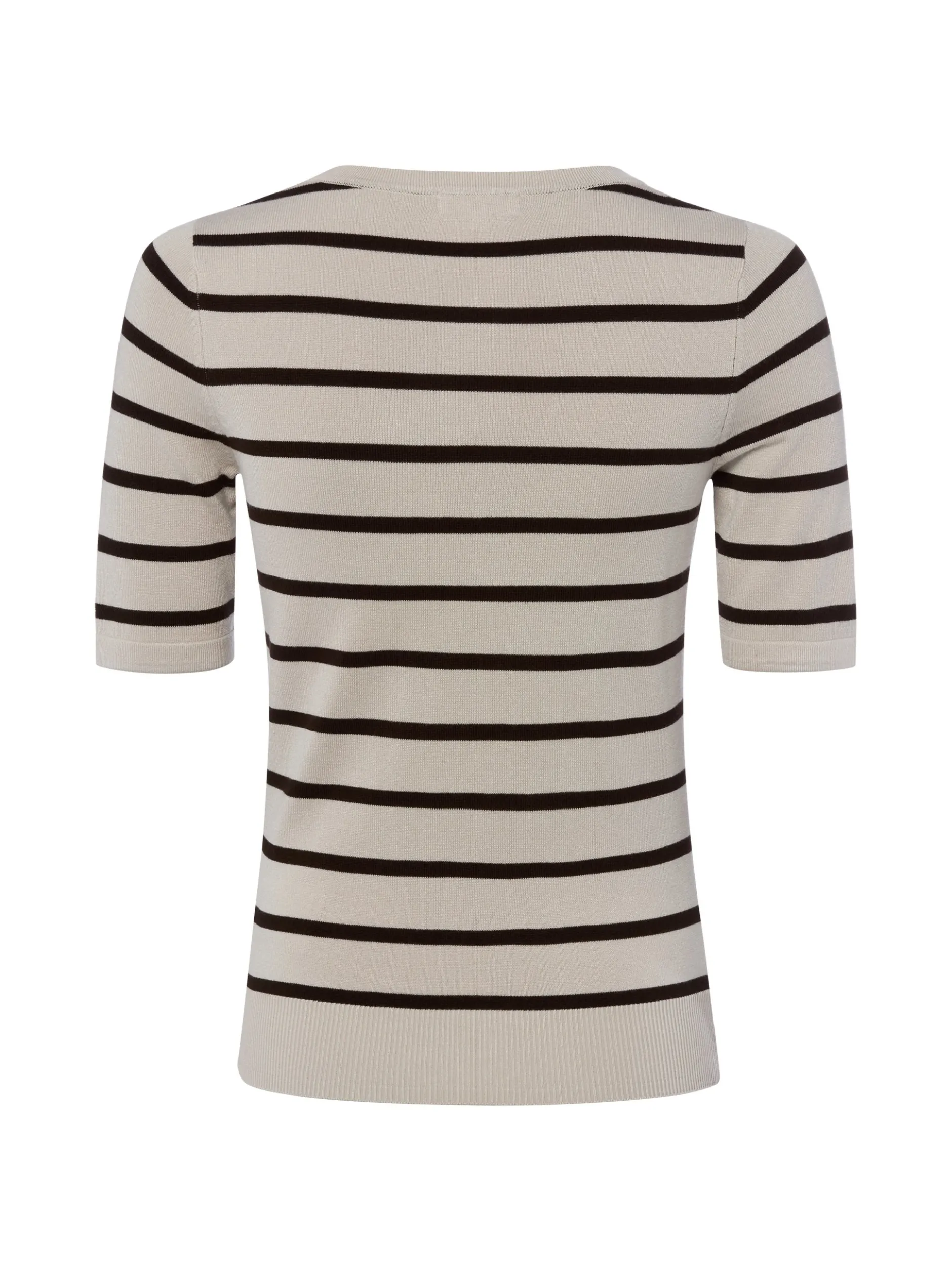 Marie Lund Damen Strickshirt in beige schoko