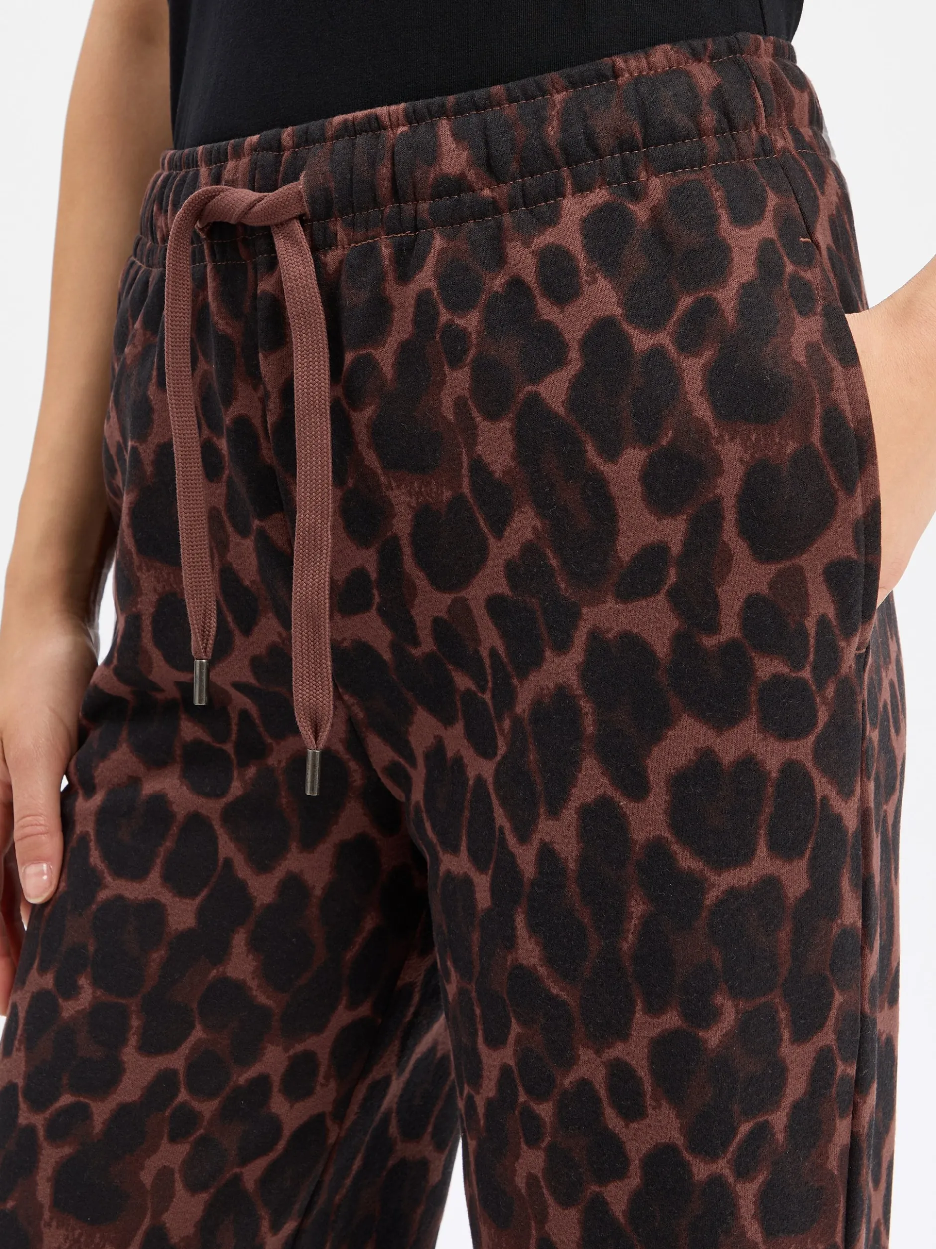 Marie Lund Damen Sweatpants in mocca schwarz