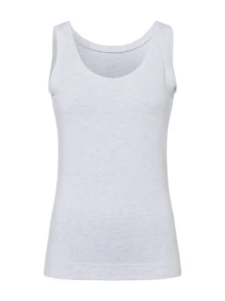 Marie Lund Damen Top in grau - Ausschnitt: Rundhals
