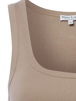 Marie Lund Damen Top in melange - Ausschnitt: Rundhals