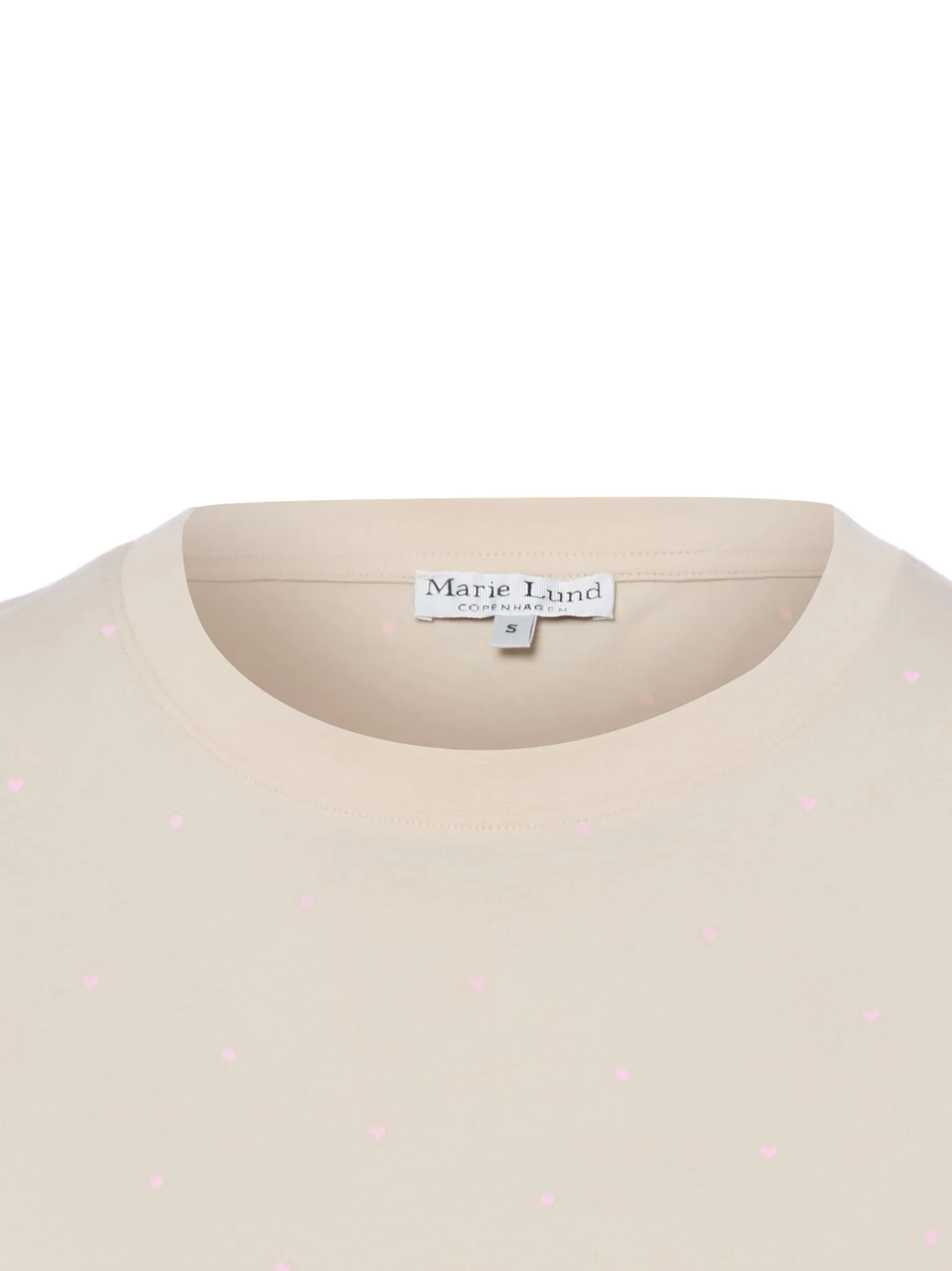 Marie Lund Damen T-Shirt in beige rosa