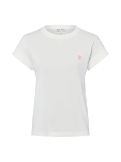 Marie Lund Damen T-Shirt in ecru - Ausschnitt: Rundhals