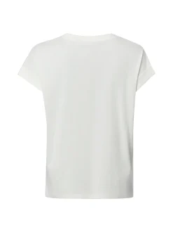Marie Lund Damen T-Shirt in ecru - Ausschnitt: Rundhals