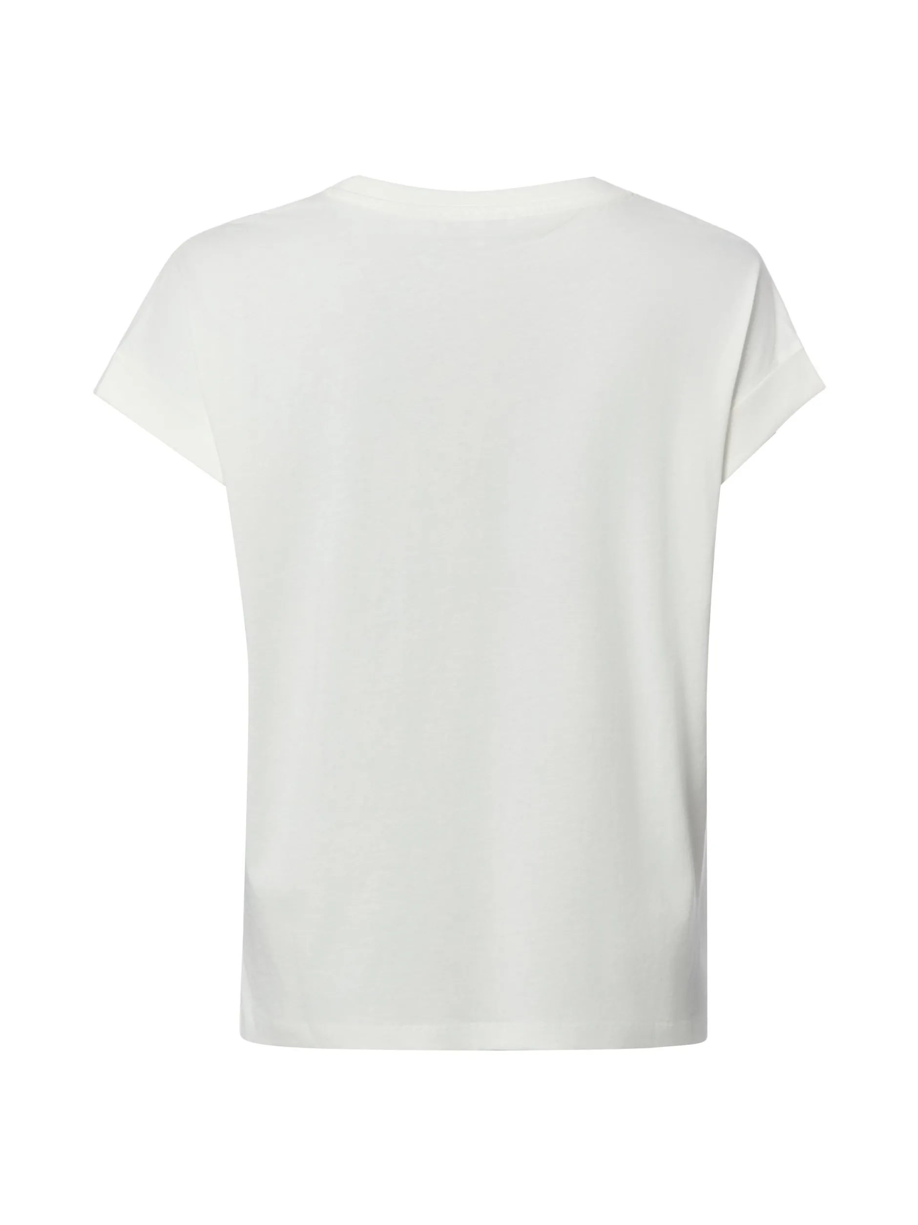 Marie Lund Damen T-Shirt in ecru - Ausschnitt: Rundhals