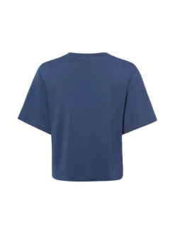 Marie Lund Damen T-Shirt in indigo - Ärmel: Halbarm