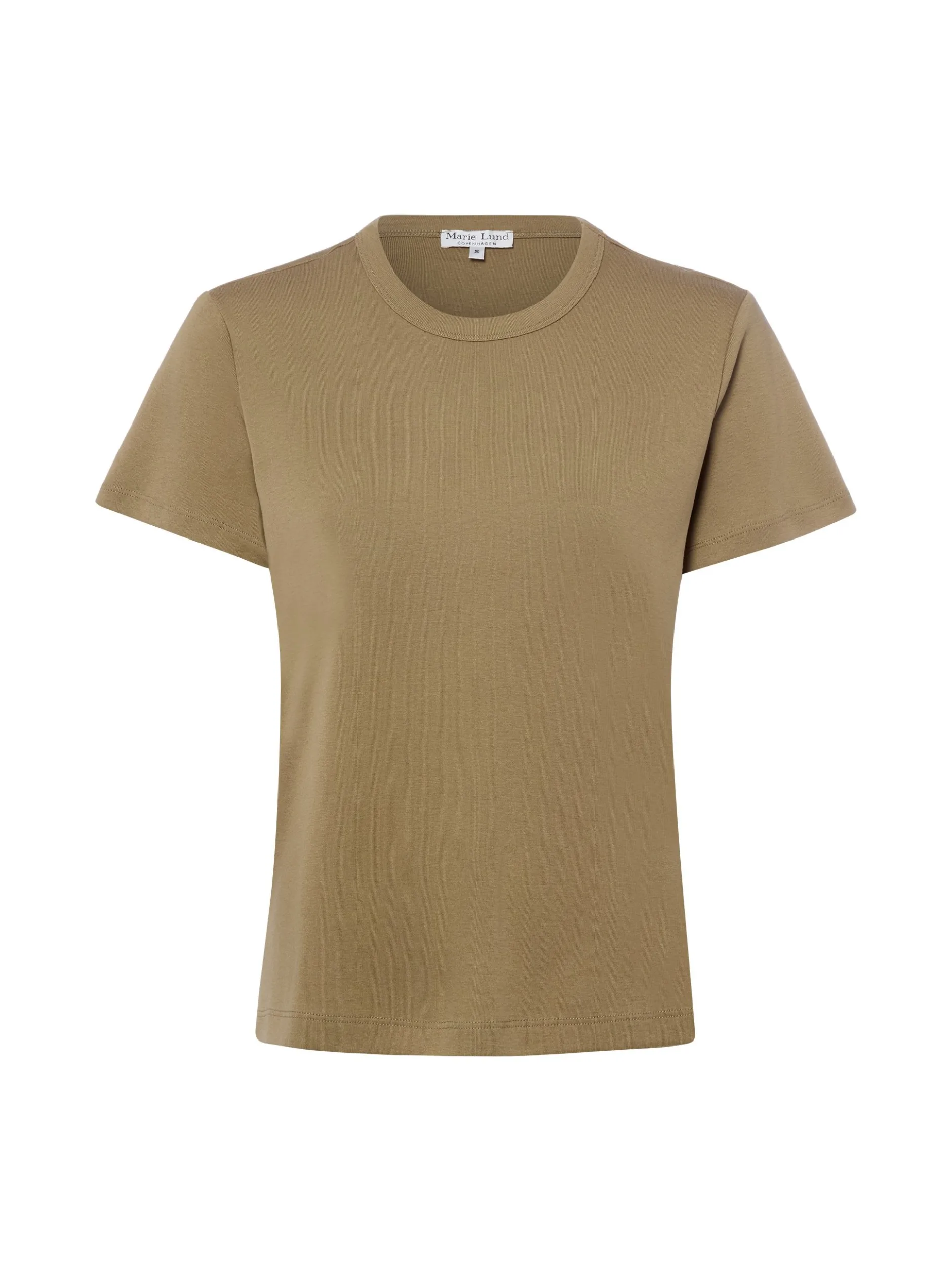 Marie Lund Damen T-Shirt in khaki - Ausschnitt: Rundhals