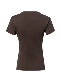 Marie Lund Damen T-Shirt in schoko - Ärmel: kurzarm