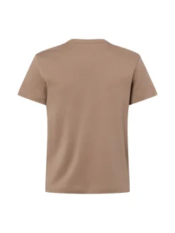 Marie Lund Damen T-Shirt in taupe - Ausschnitt: Rundhals