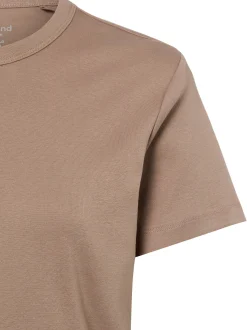 Marie Lund Damen T-Shirt in taupe - Ausschnitt: Rundhals