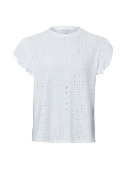 Marie Lund Damen T-Shirt in weiß - Ausschnitt: Rundhals