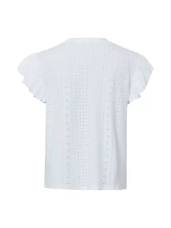 Marie Lund Damen T-Shirt in weiß - Ausschnitt: Rundhals