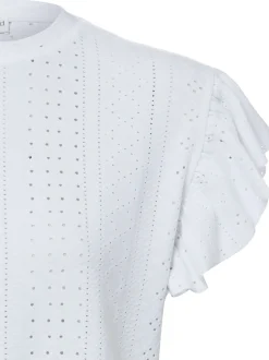 Marie Lund Damen T-Shirt in weiß - Ausschnitt: Rundhals
