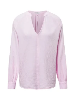 Marie Lund Damen Tunikabluse in rosa - Ärmel: langarm