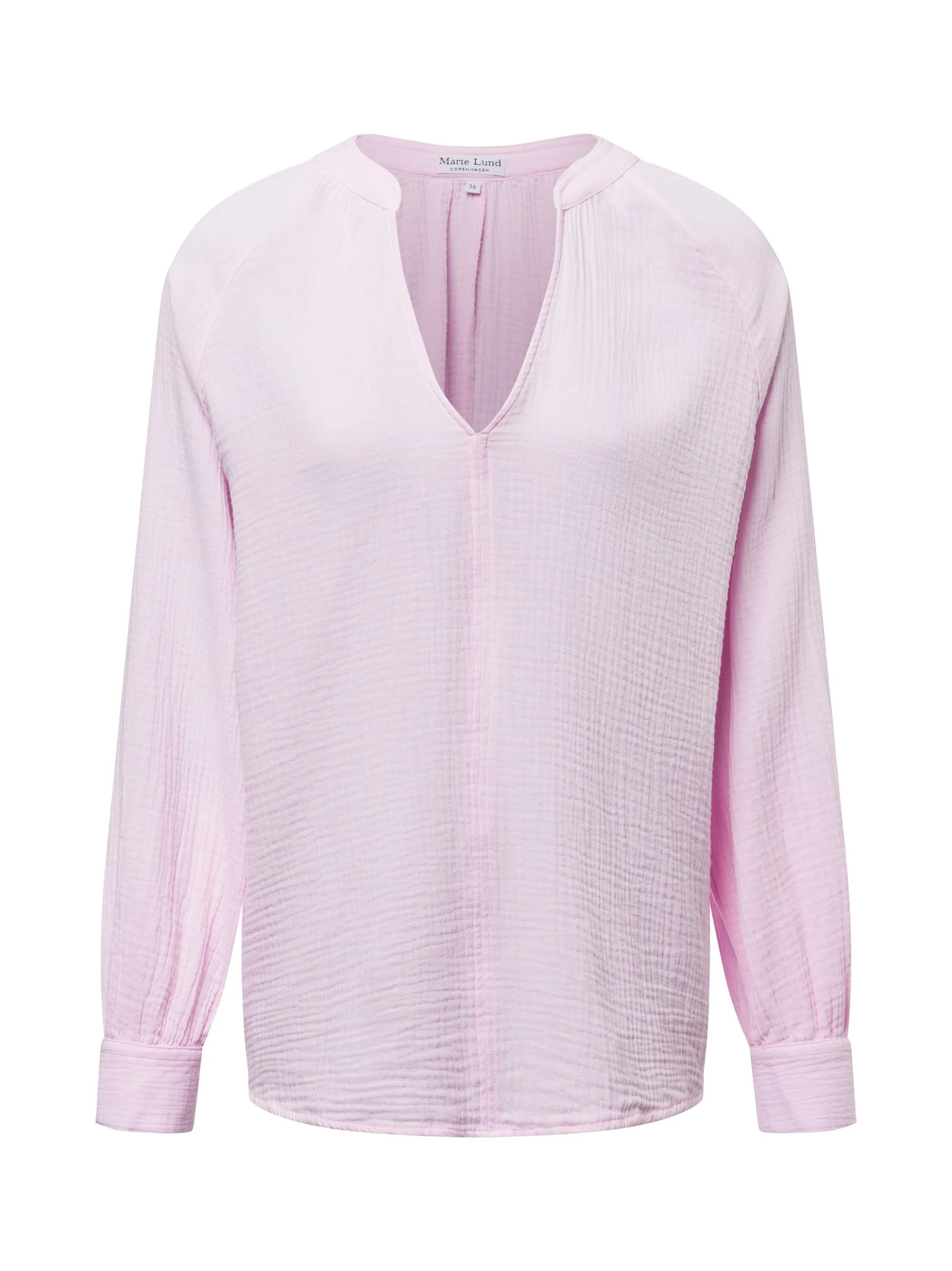 Marie Lund Damen Tunikabluse in rosa - Ärmel: langarm