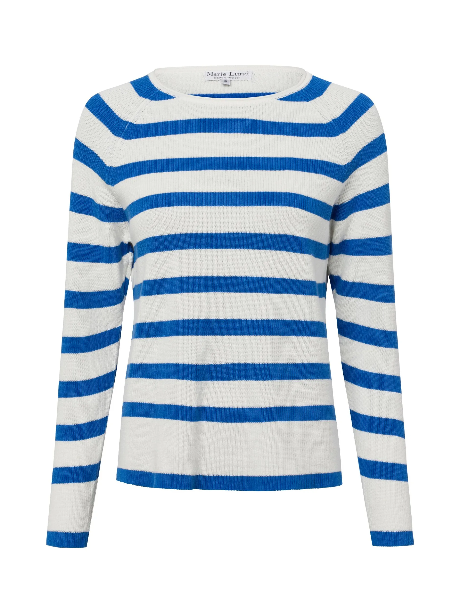 Marie Lund Marie Lund - Damen Strickpullover in blau weiß