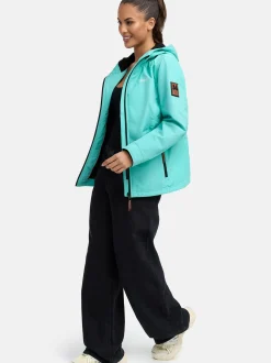 Marikoo Damen Übergangsjacke - Brombeere in aqua