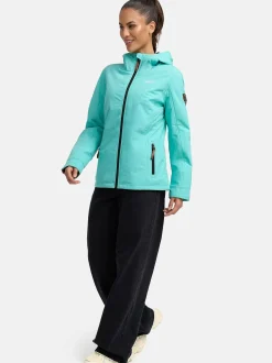 Marikoo Damen Übergangsjacke - Brombeere in aqua