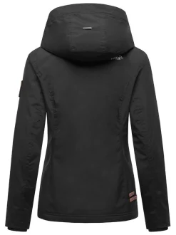 Marikoo Damen Übergangsjacke - Erdbeere in schwarz