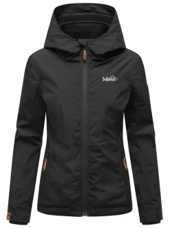 Marikoo Damen Übergangsjacke - Erdbeere in schwarz