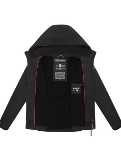 Marikoo Damen Übergangsjacke - Erdbeere in schwarz
