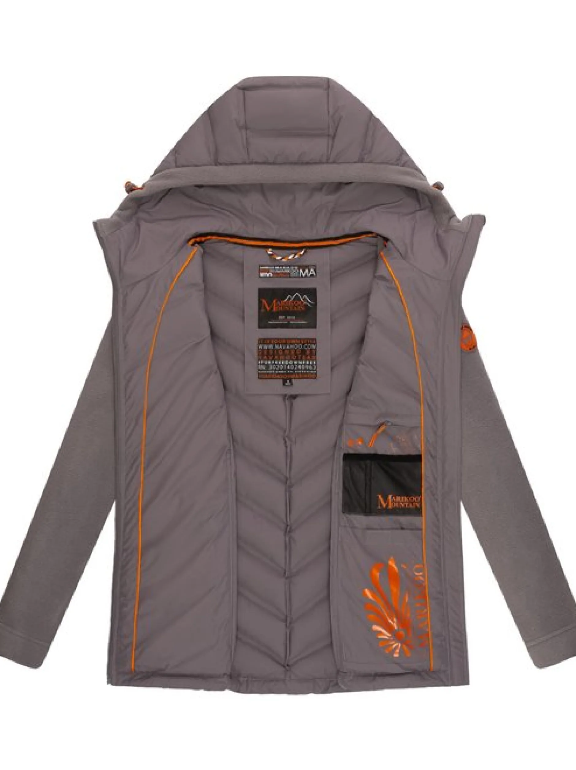 Marikoo Damen Übergangsjacke - Mount Haruna in grau