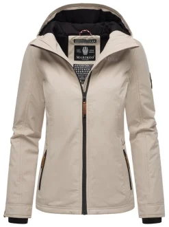 Marikoo Damen Übergangsjacke - Brombeere in beige