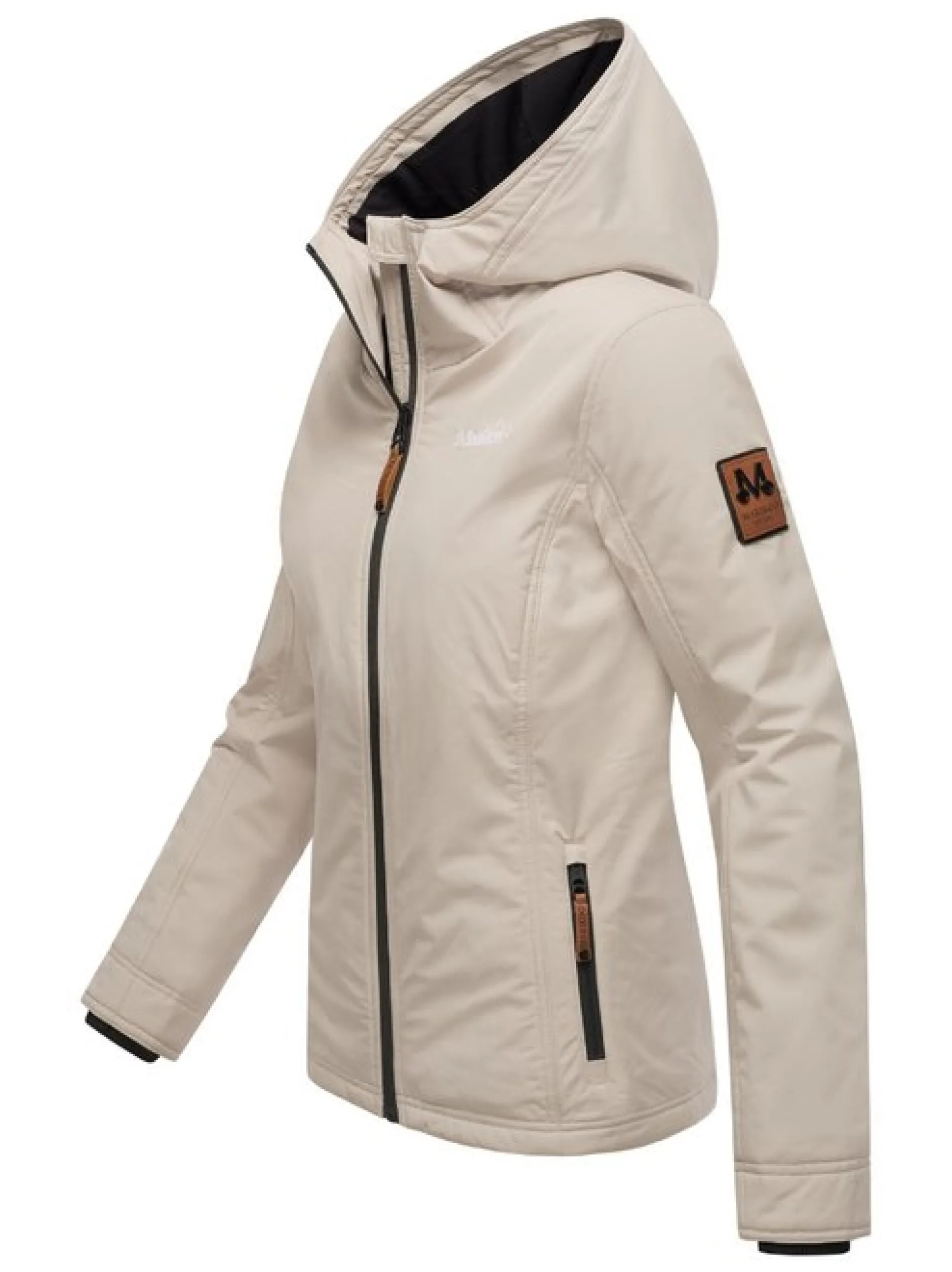 Marikoo Damen Übergangsjacke - Brombeere in beige