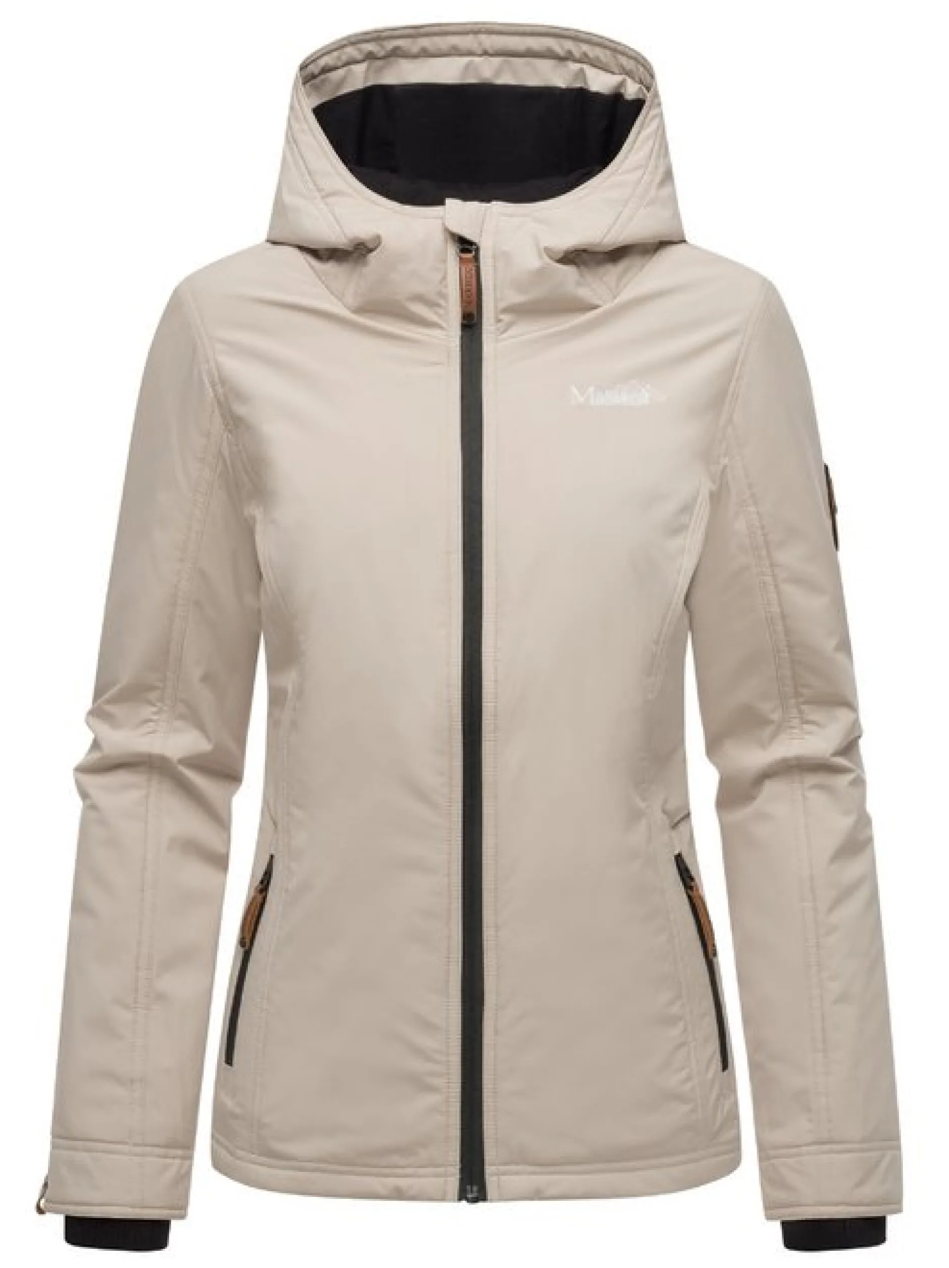 Marikoo Damen Übergangsjacke - Brombeere in beige