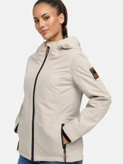 Marikoo Damen Übergangsjacke - Brombeere in beige