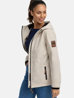 Marikoo Damen Übergangsjacke - Brombeere in beige