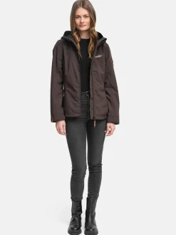 Marikoo Damen Übergangsjacke - Brombeere in schoko