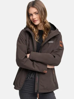 Marikoo Damen Übergangsjacke - Brombeere in schoko