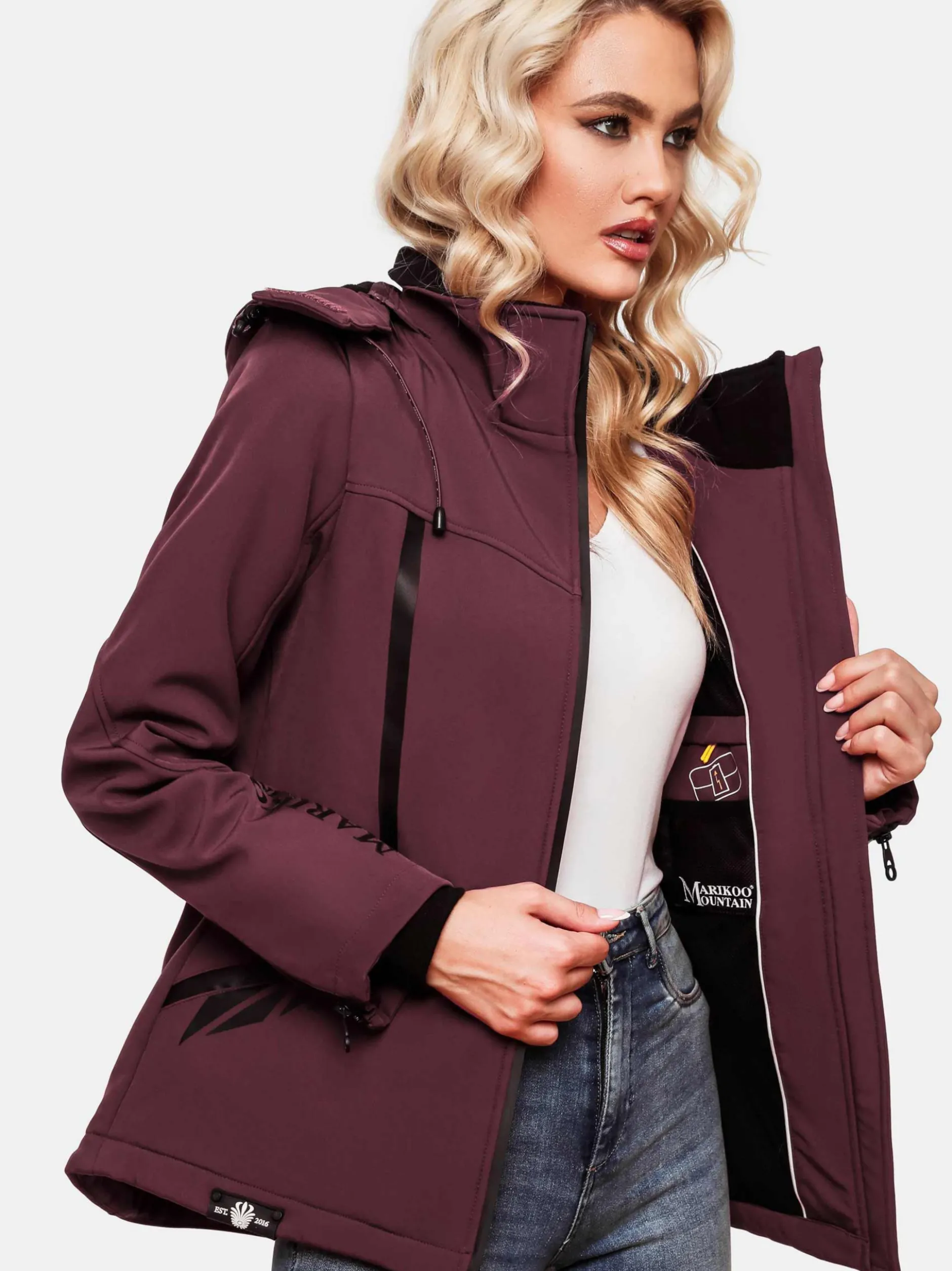 Marikoo Damen Übergangsjacke - Mount-Cho-Oyu in lila