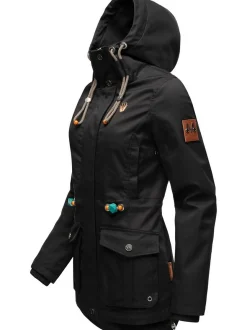 Marikoo Damen Übergangsjacke - Babetaa in schwarz