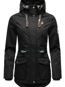 Marikoo Damen Übergangsjacke - Babetaa in schwarz