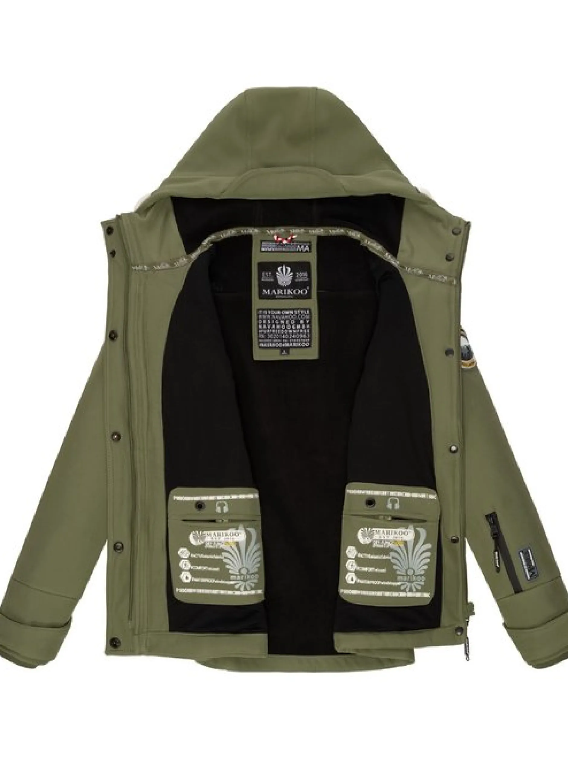 Marikoo Damen Übergangsjacke - Kleinezicke in grün