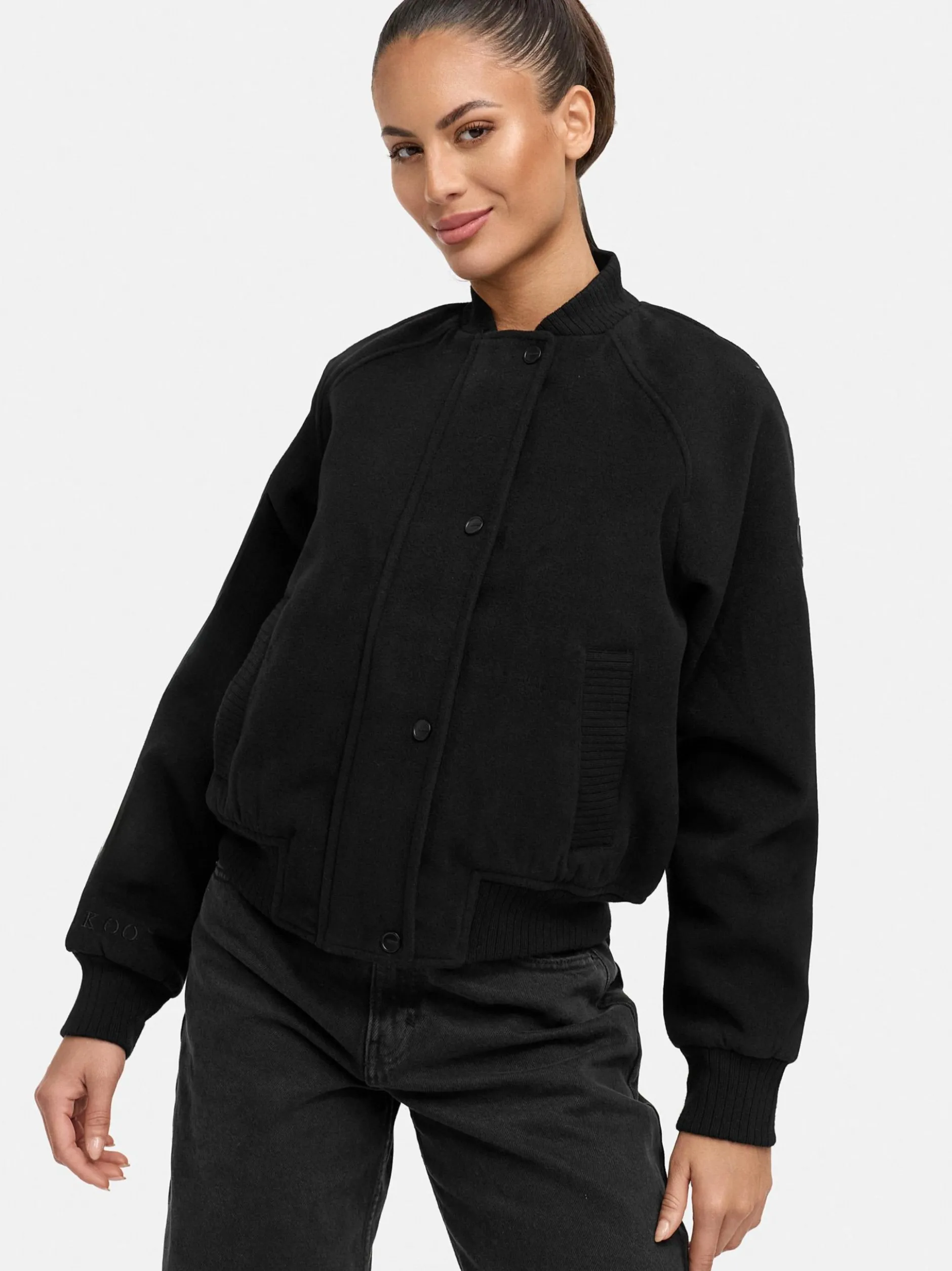 Marikoo Damen Collegejacke - Zunaa 16 in schwarz