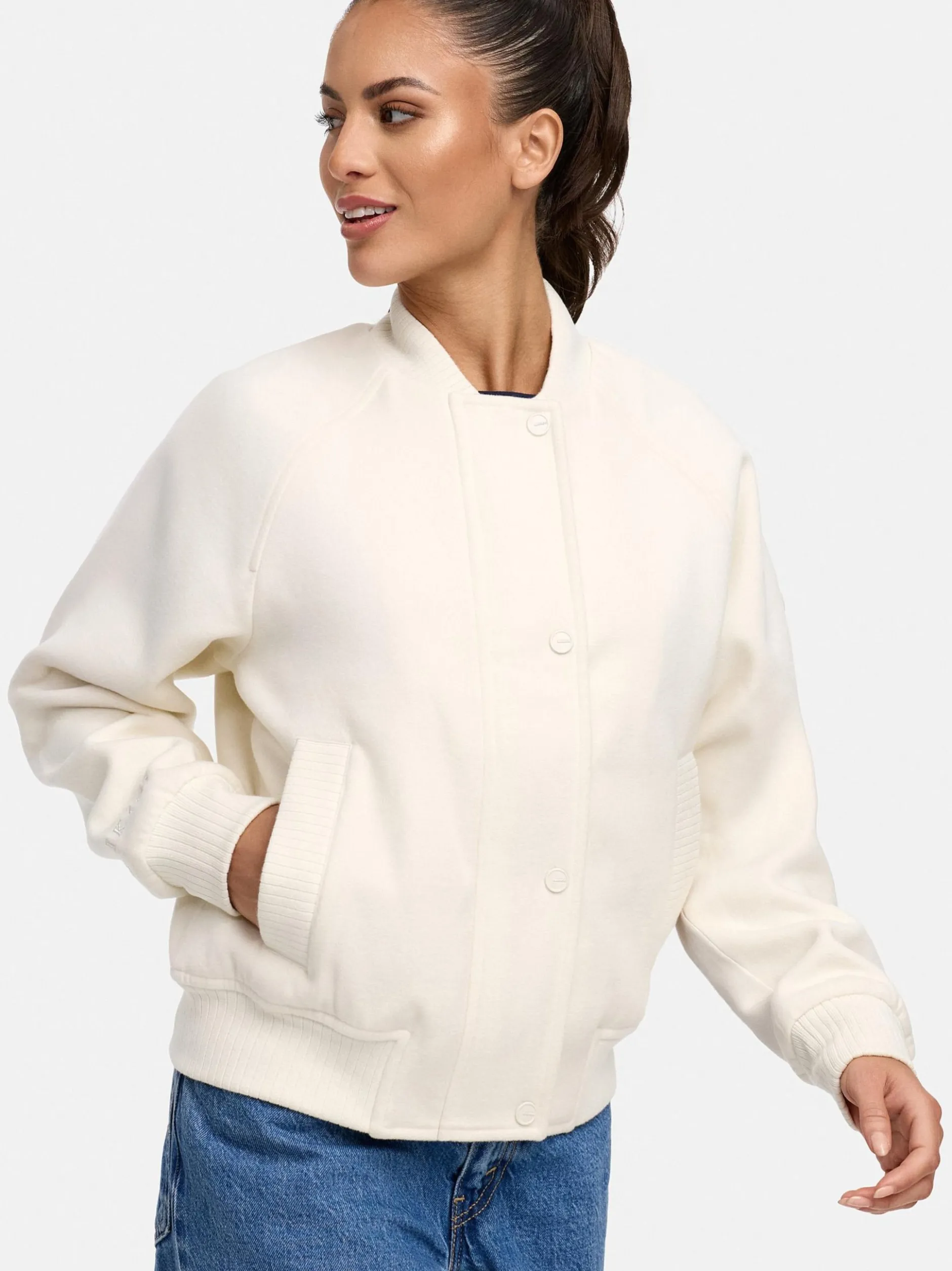 Marikoo Damen Collegejacke - Zunaa 16 in weiß